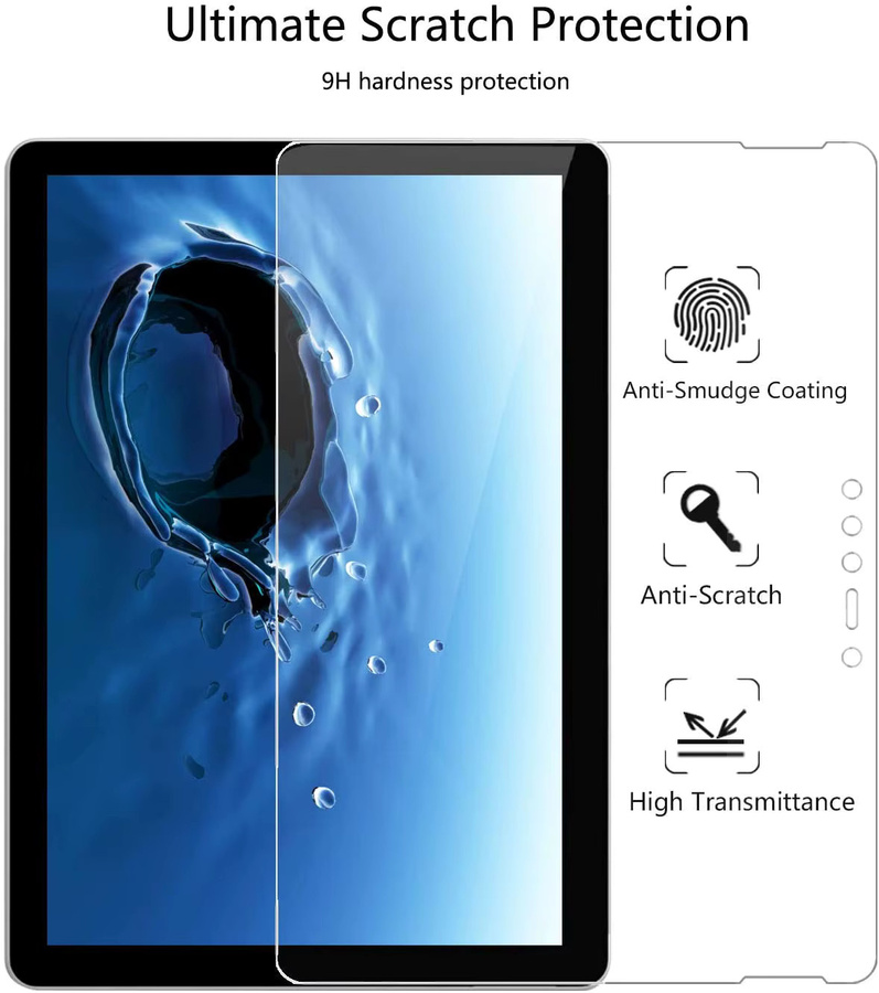 2 Stück Displayschutzfolie aus gehärtetem Glas für Xiaomi Mi Pad 1 2 3 4 5 Pro, transparent - Bild 3