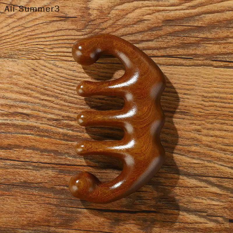 Holz Massagekamm für Kopfhaut und Haar, Unisex - Bild 4