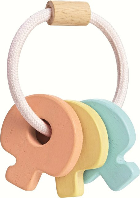 Plantoys Rassel Babyschlüssel pastell, ab 0 Jahre - Bild 1