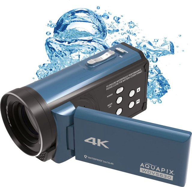 Aquapix WDV5630 Unterwasser DV-Camcorder in Grau-Blau - Bild 2