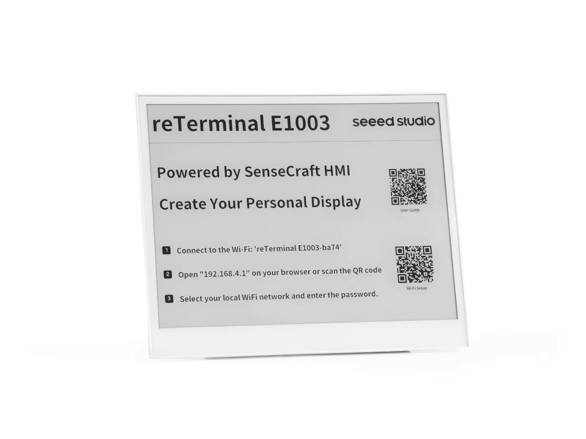 Seeed Studio reTerminal E1003 Smart Home Dashboard mit 10,3 Zoll Touch ePaper Display und ESP32S3 Multisensoren in Weiß - Bild 4
