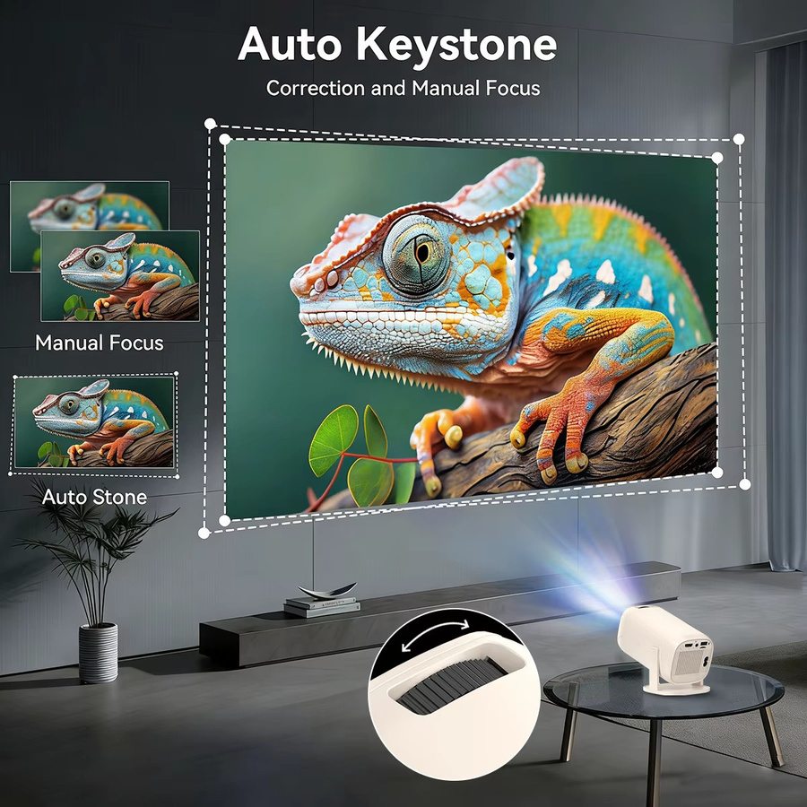 Salange V5 Smart Mini-Projektor mit Android 14, Allwinner H723, 8K-Dekodierung, WiFi 6 und Bluetooth 5.2 für dein Heimkino und Outdoor-Video-Erlebnisse - Bild 4