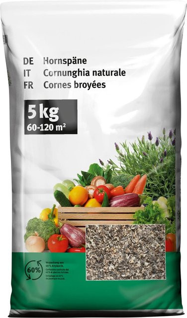 OBI Hornspäne zur Düngung für Garten, Obst und Gemüse, 5 kg - Bild 1