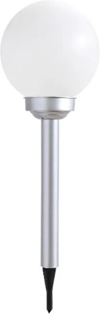 Globo LED-Solaraußenleuchte Kugel mit Erdspieß in Silber-weiß, Durchmesser: 15 cm - Bild 1