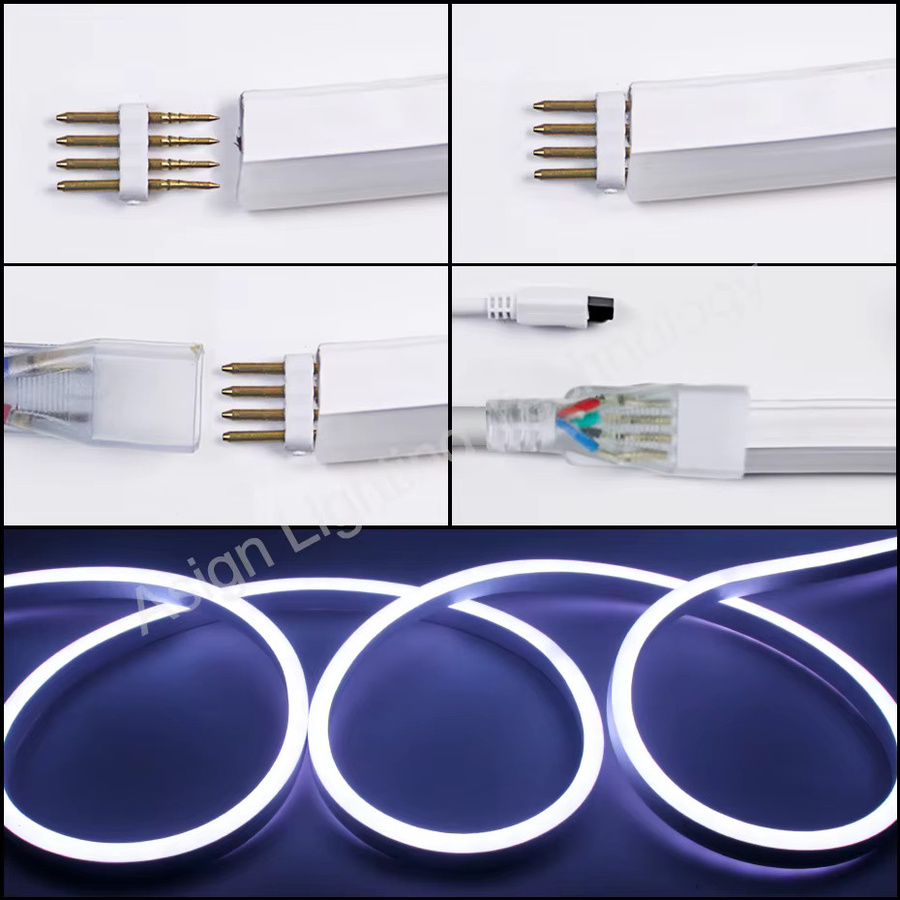 Asign RGB LED Neonstreifen Wasserdichtes Flexibles Lichtband mit Bluetooth, Tuya Smart WiFi und IR-Fernbedienung, Multicolour, 220V - Bild 4
