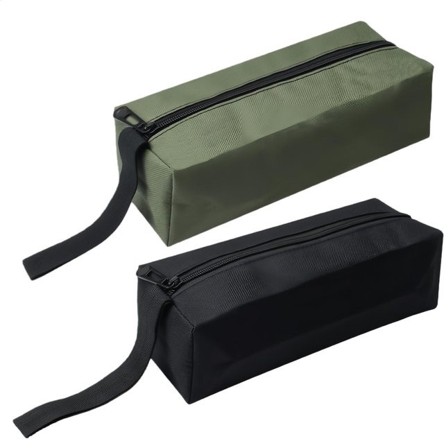 Robuste wasserdichte Werkzeugtasche in Grün mit mehreren Taschen und Reißverschluss für Bau, Kfz-Reparatur, Sanitär und Elektriker - Bild 1
