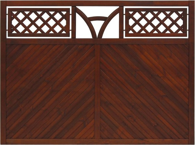 Sichtschutzzaun Toulon von Andrewex aus Leimholz in Braun, Höhe: 180 cm, Breite: 135 cm - Bild 1