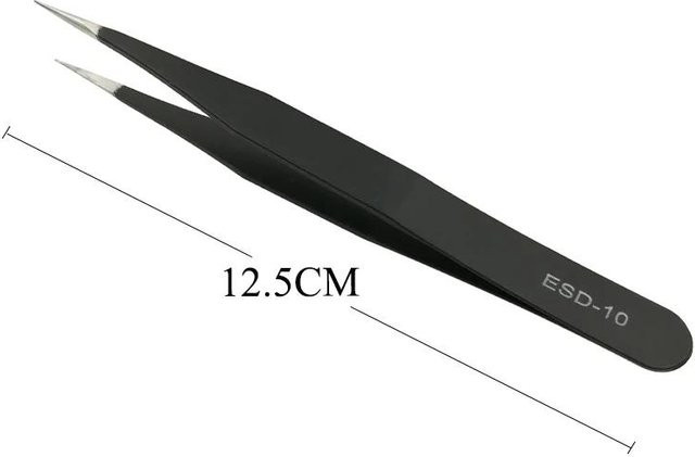 NATAWA Pinzette für Augenbrauen und Wimpern, Edelstahl, Unisex - Bild 1