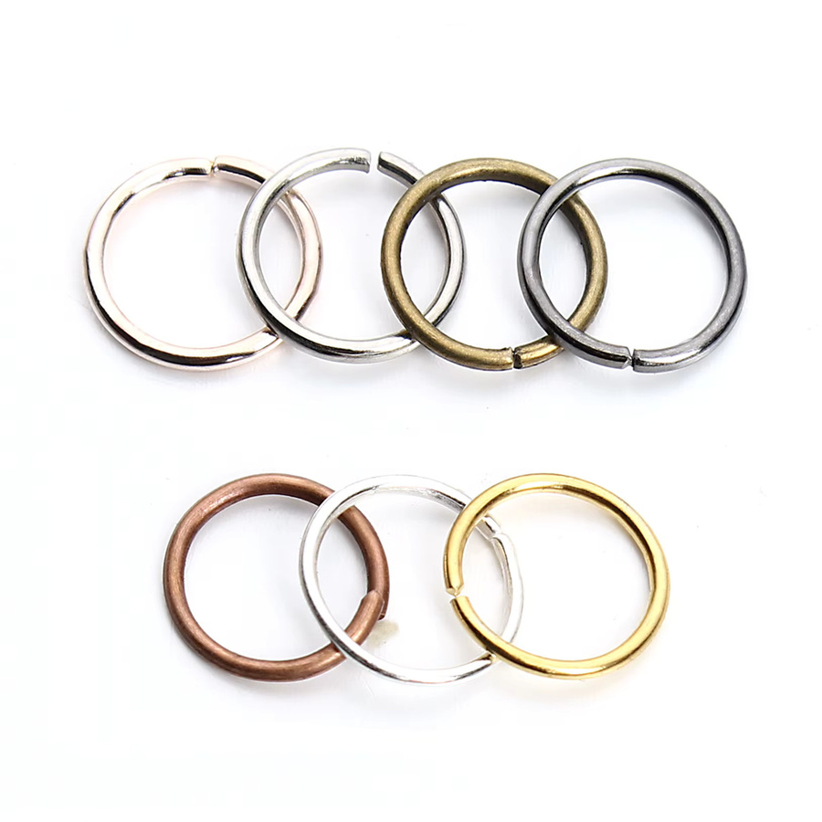 Biegeringe Eisen, Single Loop, Offene Biegeringe, Schmuckzubehör - Bild 4
