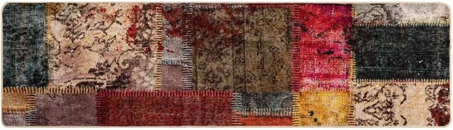 vidaXL Teppichläufer MARSA Patchwork Mehrfarbig, rutschfest und waschbar, B/T: 200 x 50 cm - Bild 1