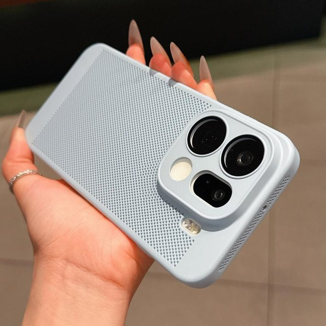 Ultra-dünne atmungsaktive Handyhülle mit Hitzableitung für OPPO Find X9 X8 X8S Plus Reno 14 13 12 A5 Pro Ultra in Blau - Bild 1