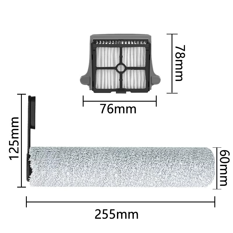 Tineco Zubehör Set mit Rollenbürste und HEPA-Filter für Floor ONE S7, S7 Pro, S6 und 3.0 Akku-Staubsauger - Bild 2