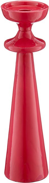 Kerzenhalter SWING von GASPER in Rosa aus Aluminium, Tischdeko B: 8,5 cm, T: 8,5 cm, H: 31,0 cm - Bild 1