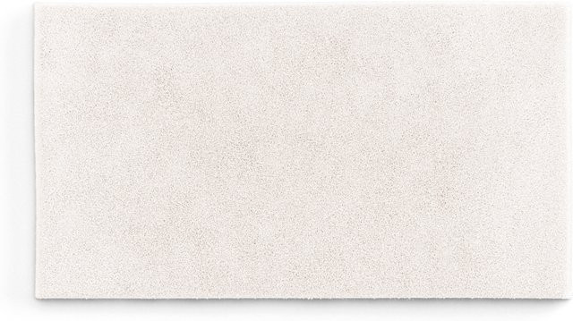 Badematte MOLENA rechteckig in Weiß und Beige, rutschfest und schnelltrocknend - Bild 1