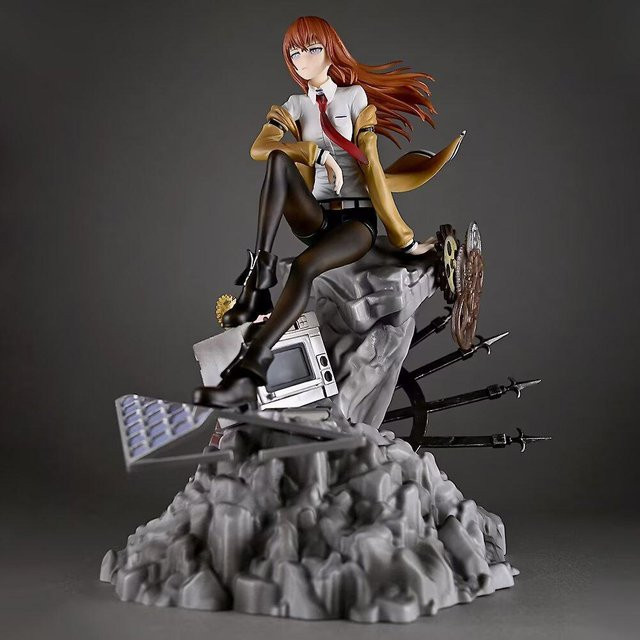 Yiran toy 1 Steins Gate Makise Kurisu Statue Anime Modell 25,5 cm - Bild 1