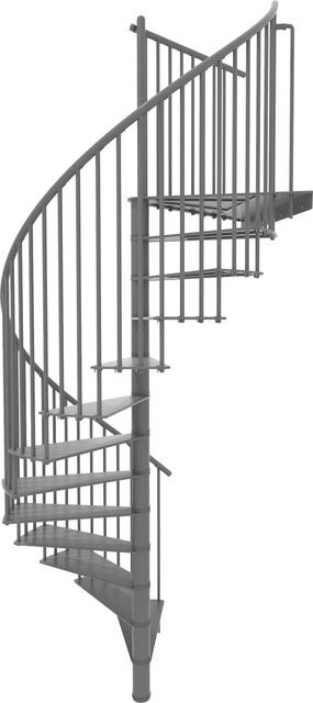 Minka Spindeltreppe Portofino in Grau für eine Raumhöhe bis 300 cm - Bild 1