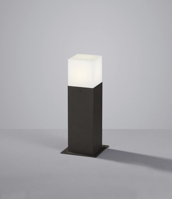 Trio LED-Außenleuchte Hudson mit Sockel in Anthrazit, 4 W, modern für Garten und Terrasse - Bild 1