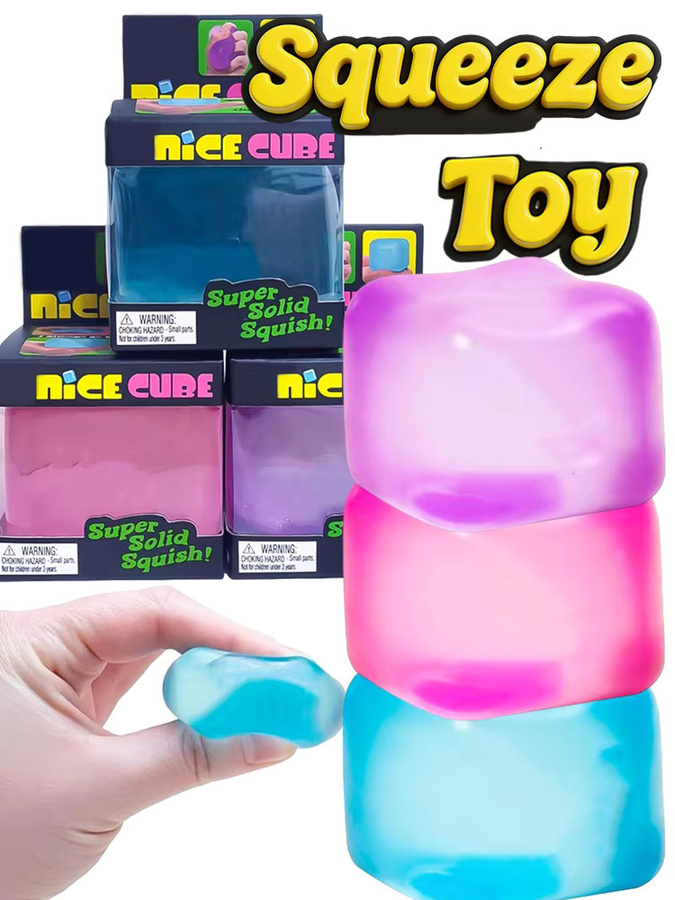 Needoh Nice Cube Squishy Fidget Toy, Sensorisches Stressabbau-Spielzeug - Bild 5