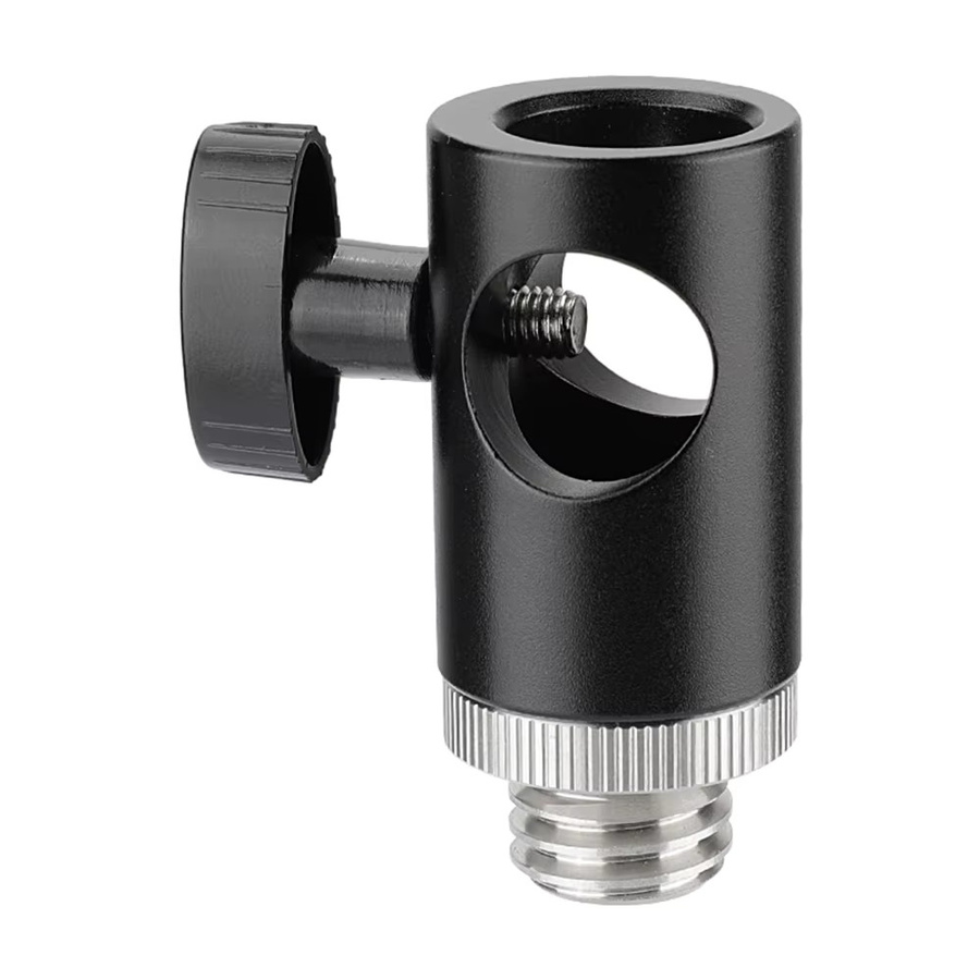 Camvate Lichtständer Kopf mit 1/4"-11 Stecker auf 1/4"-20 Innengewinde in Schwarz als Adapter für Stativ und Laser Level Bosch - Bild 2