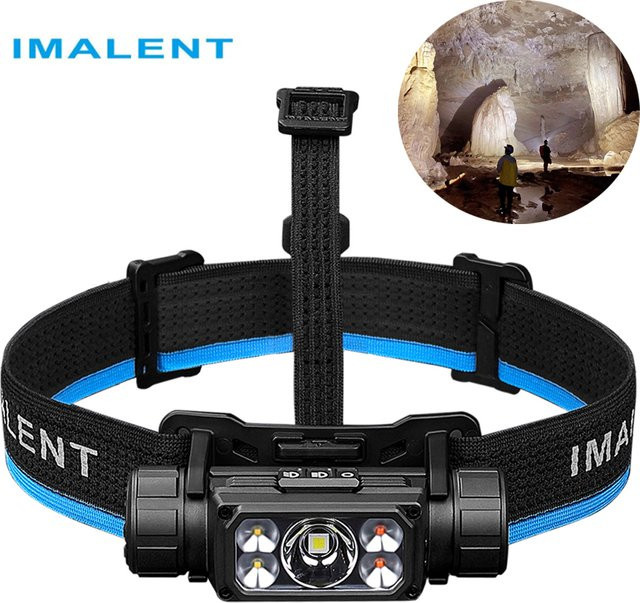 IMALENT HT70 LED-Stirnlampe mit 3500 lm, weißem und rotem Licht, wiederaufladbar mit 5000 mAh Akku und Typ-C-Anschluss - Bild 1