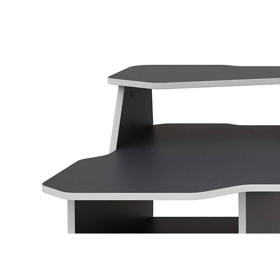 byLIVING Schreibtisch MATRIX modern in Anthrazit und Weiß, B/H/T: 180 x 76,96 x 85 cm - Bild 4