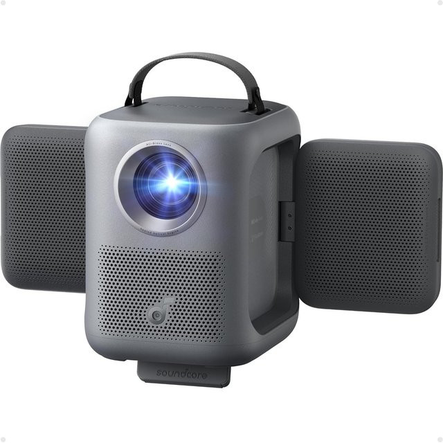 Anker Nebula P1i Smart-Projektor mit Google TV, Full HD 1080p, 380 ANSI-Lumen, WLAN und Bluetooth in Grau - Bild 1