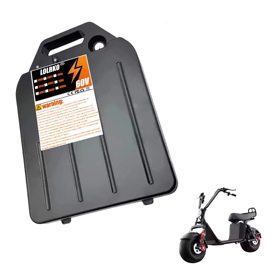 ALalito 18650 Lithium-Ionen-Akku 60 V für Elektromotorrad und Elektroroller, Farbe: Schwarz - Bild 4