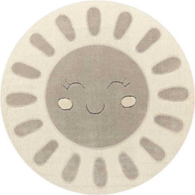 Kinderteppich Togge rund, beige, Durchmesser: 160 cm - Bild 1