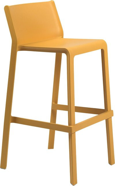 Nardi Trill Barhocker aus Kunststoff in Gelb Matt - Bild 1