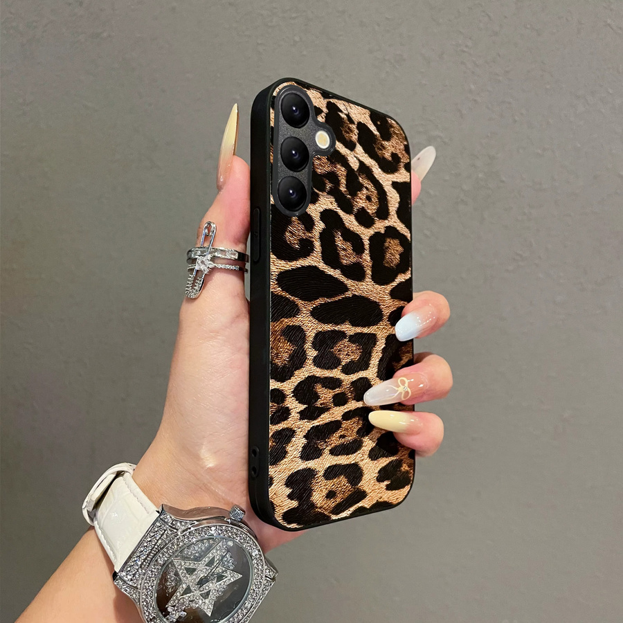 Samsung Galaxy Smartphone Schutzhülle aus Kunstleder im Leopard Print, Farben: Pink und Multicolour, passend für Galaxy S26, S25, S22+, S23 Ultra und S23 FE - Bild 3