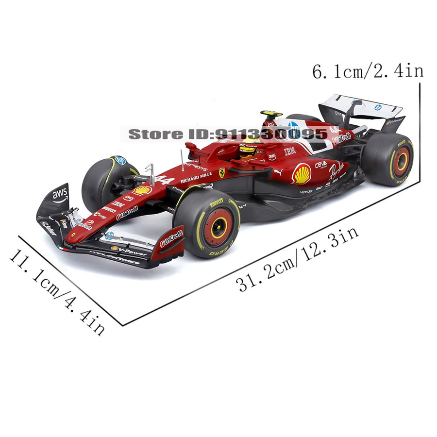 Bburago Ferrari SF25 F1 Automodellfahrzeuge, 1:18, Metall, ab 14 Jahren - Bild 2