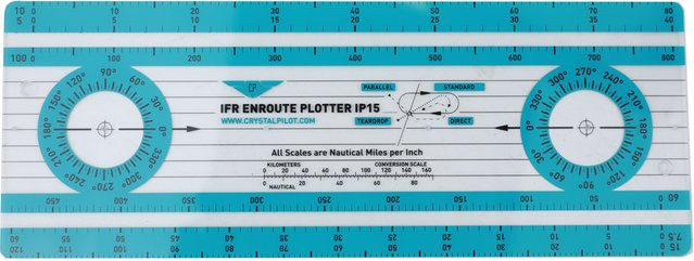 ETOPOO Kurslineal Blaues Standard-Navigationslineal aus Kunststoff - Bild 1