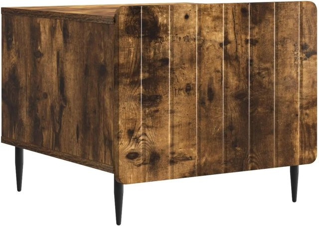 vidaXL Couchtisch aus Holzwerkstoff in Geräuchert Eiche Optik, modern und quadratisch, B/T/H: 49 x 50 x 42 cm - Bild 1