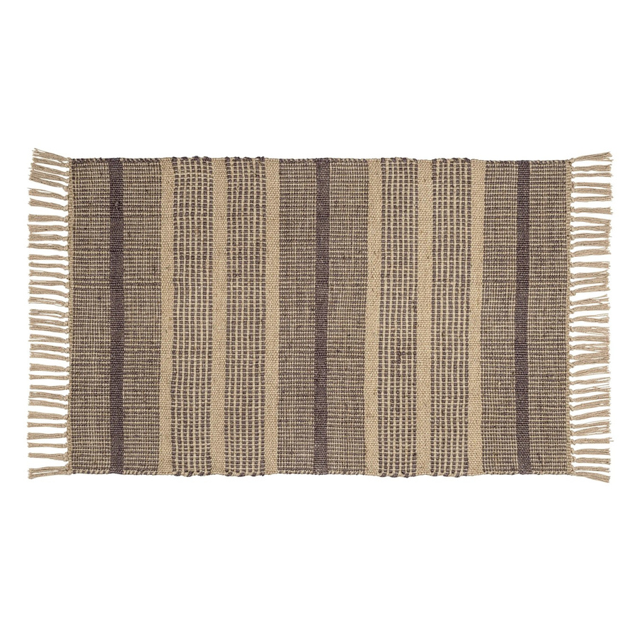 Wenko Badematte Sambu in Grau mit Streifenmuster aus Jute, B/B: 50 x 80 cm - Bild 2