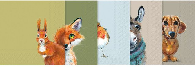 VBS Servietten-Set Lustige Tierbande 2.0 - Bild 1