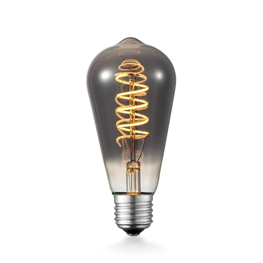Lucande LED Filament Lampe ST64 E27 Glas Transparent Dimmbar Warmweiß 4W - Bild 2