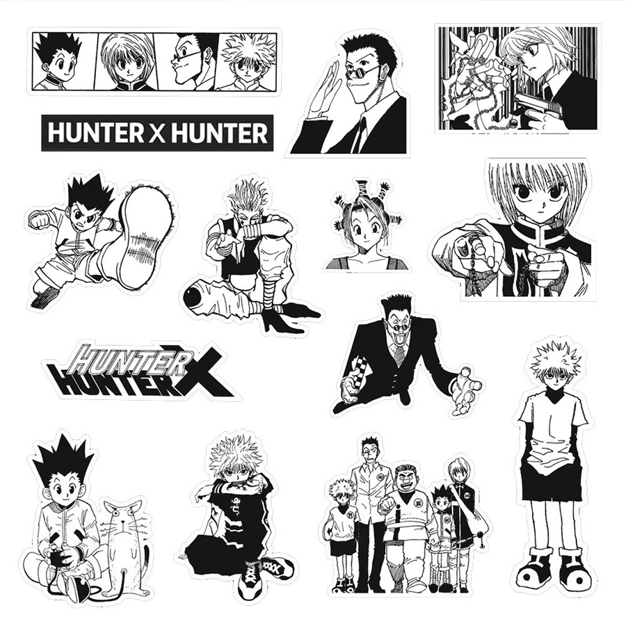 Bandai HUNTER×HUNTER Aufkleber, Schwarz, Weiß, Bunt / Mehrfarbig - Bild 4
