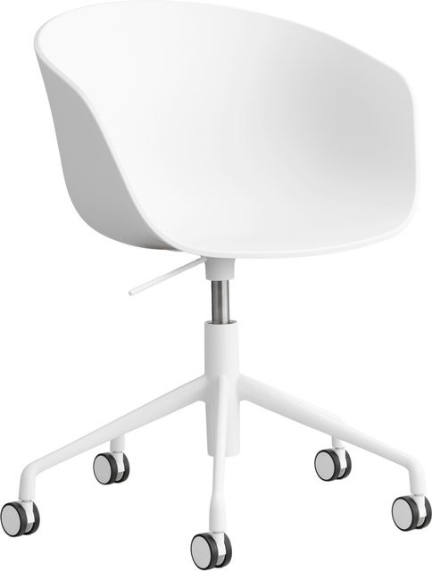 HAY About A Chair AAC 52 Schalenstuhl aus Polypropylen in Weiß - Bild 1