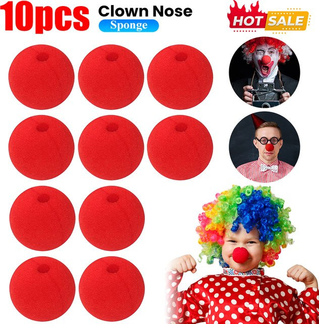 APWIKOGER Zirkus Clown Nase, Rote Kugel, Schaumstoff, 1-10 Stück - Bild 1