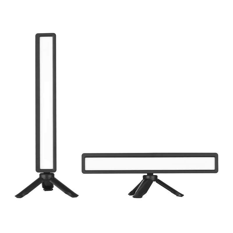 Andoer LED-Videokonferenz-Leuchte mit 3 Farbtemperaturen und USB-Anschluss, Schwarz - Bild 2
