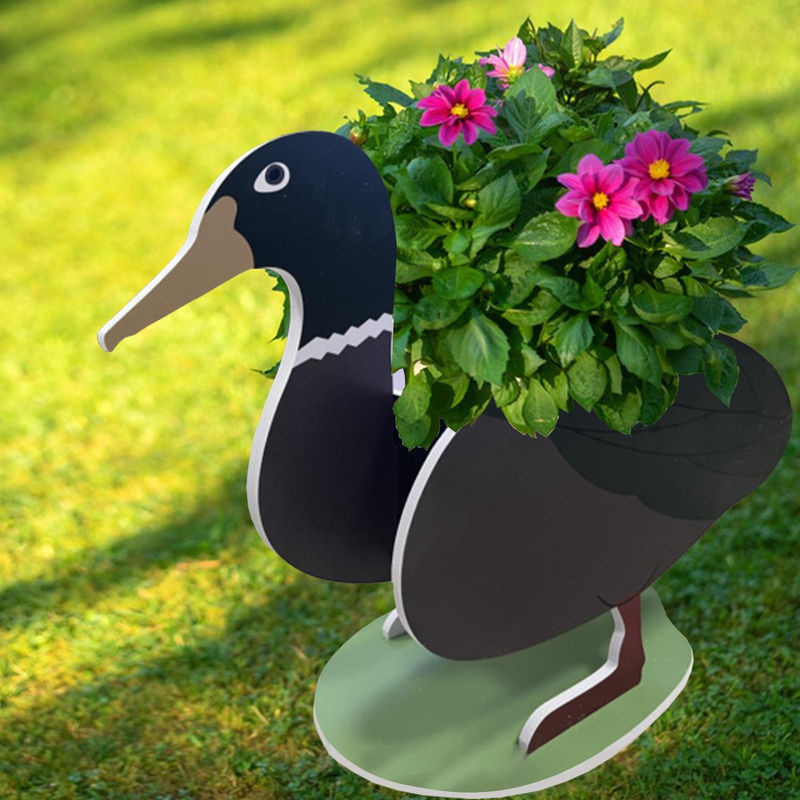 Tooarts DIY Cartoon Tier Blumentopf aus Kunststoff für Sukkulenten und Desktop-Dekoration, mehrfarbig - Bild 4
