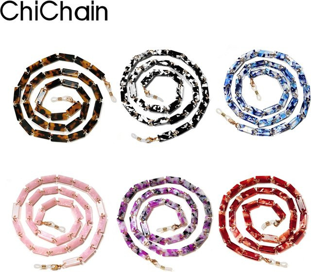 chichain Brillenkette Acryl, Marmor, Purple, Unisex - Bild 1
