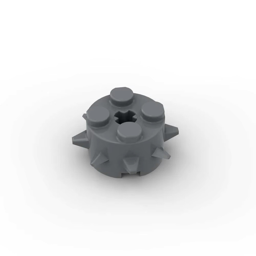SixBricks 27266 Runde 2x2 Bausteine mit Spikes und Achsloch, 10-teiliges Set - Bild 2