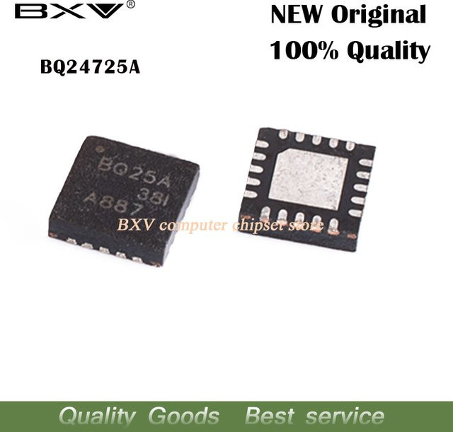 5er Set IC Chips BXV für BQ25A BQ707 BQ07A BQ717 BQ725 BQ727 BQ737 BQ738 BQ24725A BQ24707 BQ24707A BQ24717 BQ24725 BQ24727 BQ24737 BQ24738 in Schwarz - Bild 1