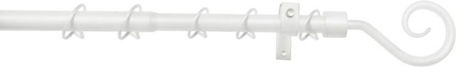 Gardinia Gardinenstangen Komplett-Set Hook ausziehbar Ø 16 mm Weiß - Bild 1