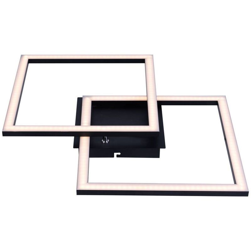 Pocoline LED-Deckenleuchte Lotte in Schwarz aus Kunststoff, quadratisch, B/H/T: 40 x 6,5 x 40 cm - Bild 3