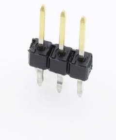 Molex Einbau-Stiftleiste Standard in Schwarz und Gold mit 1 Reihe - Bild 1