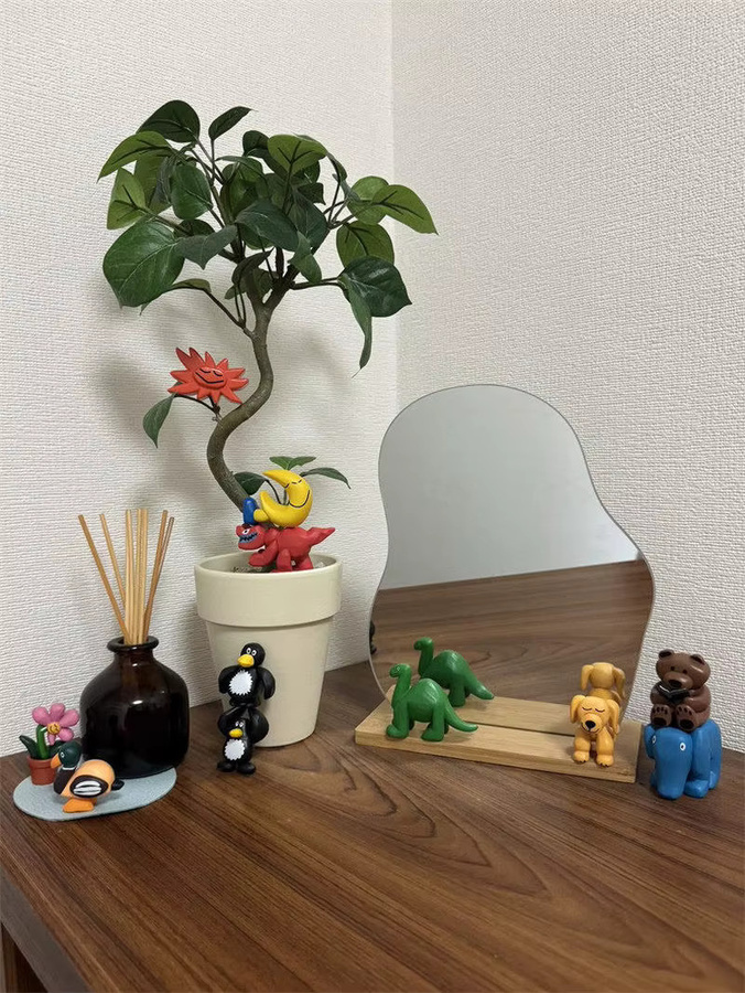 Bandai Dinosaurier, Blumen, Pinguin, Elefant Puppen-Blindbox, Spielzeug - Bild 3