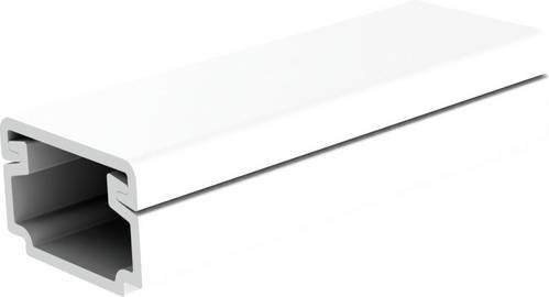 KOPOS Elektroinstallationskanal Kabelkanal in Weiß RAL 9003, B/H: 15 x 10 mm, Länge: 1000 mm - Bild 1