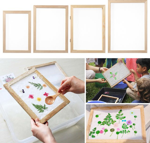 DIY Papierherstellung Rahmen aus Holz mit Mesh-Sieb für Handwerksprojekte - Bild 1